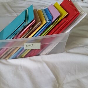 Lot A  Rainbow Assortment Of Envelopes-250!🌈